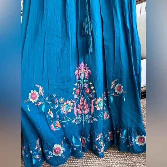 Natural Life Teal and Purple Boho dress - Picture 5 of 8